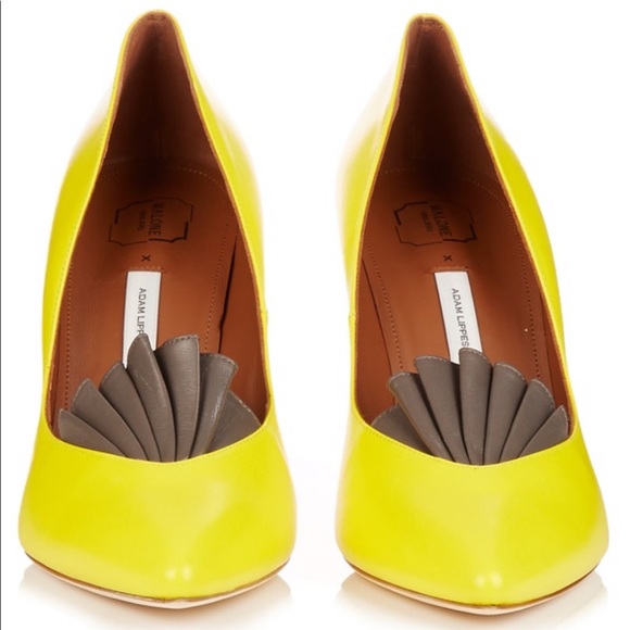 Malone Souliers Shoes - Malone Souliers x Adam Lippes Yellow pumps EUC